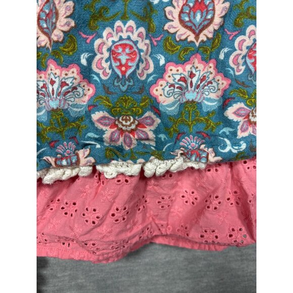 Matilda Jane‎ Girls Dress 8 Enchanted Garden Covington Stripe Print - Picture 3 of 4